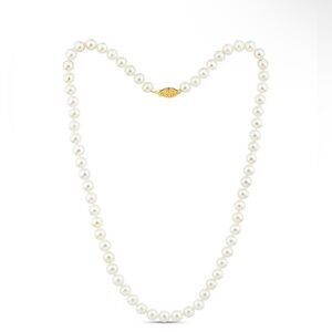 Pearl Necklace 14k Gold 16”